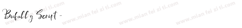 Bufally Script字体转换
